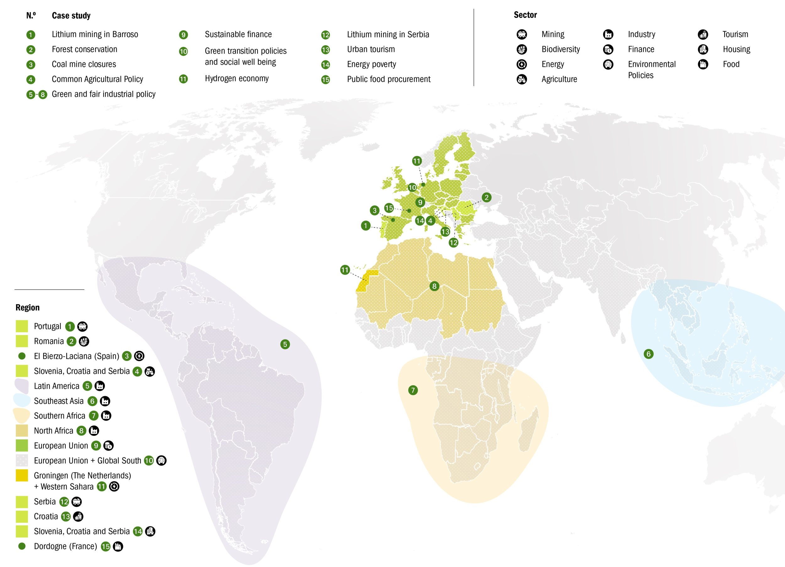 Case Studies World Map